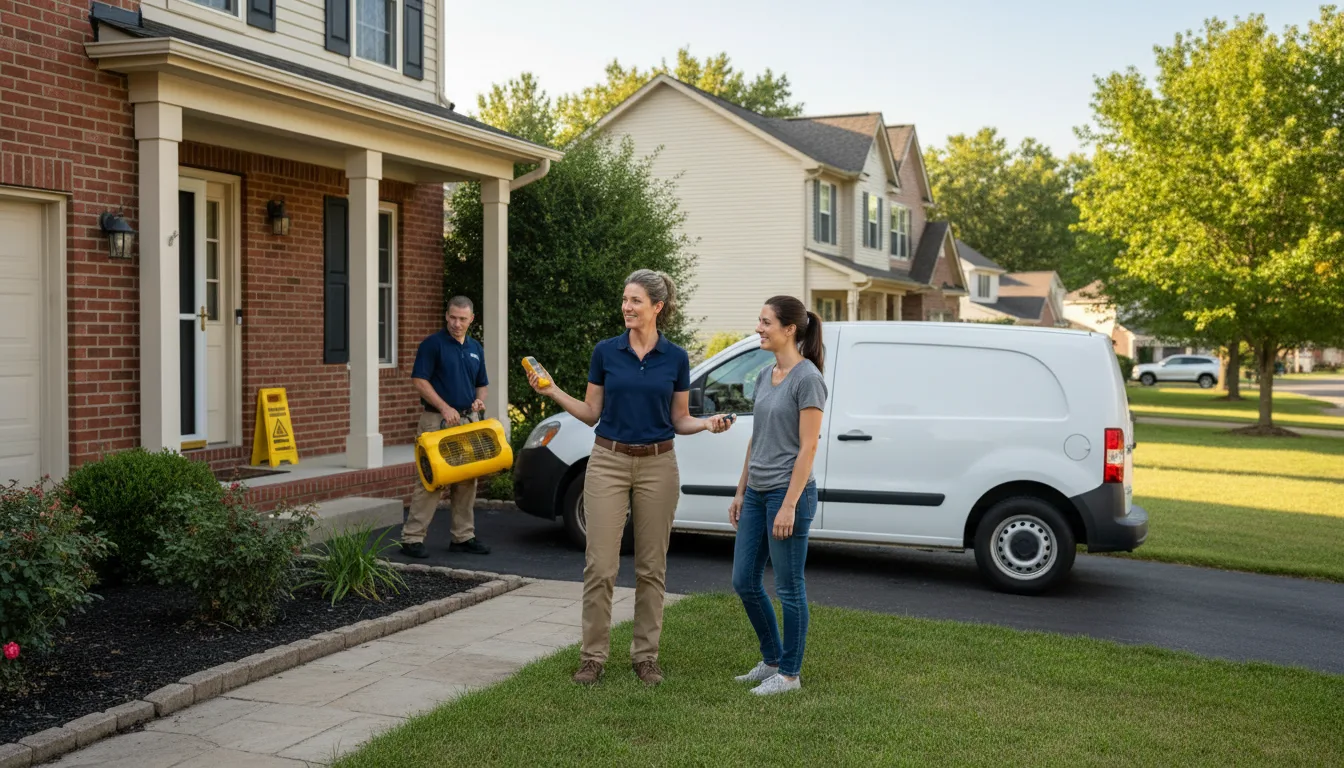Residential water damage restoration in Fairland, MD